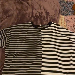 Black and white striped shirt